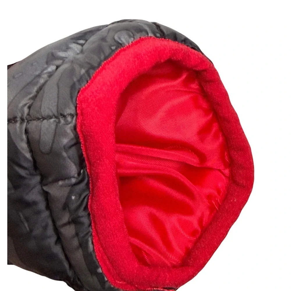 Snozu Kids Camo Puffer Bunting Snowsuit 18M Gray Red Hooded Fleece Lined Warm